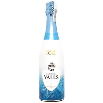 Вино ігристе Baron de Valls Ice біле напівсухе 11,5% 0,75л