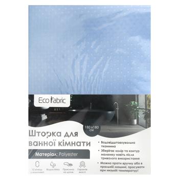 Шторка для ванної Eco Fabric Піка 180х180см світло-блакитний - купити, ціни на NOVUS - фото 1