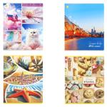 Tetrada Notebook in Cellule o0 sheets in assortment