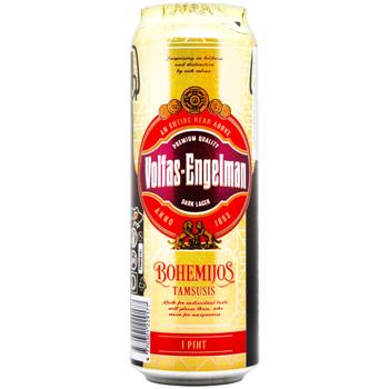 Пиво Volfas Engelman Bohemijos темне 4,2% 0,568л - купити, ціни на Grono - фото 1