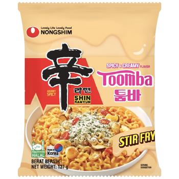Локшина Nongshim Toomba Spicy&Creamy Stir-Fry вершково-гостра 137г - купити, ціни на Чудо Маркет - фото 1
