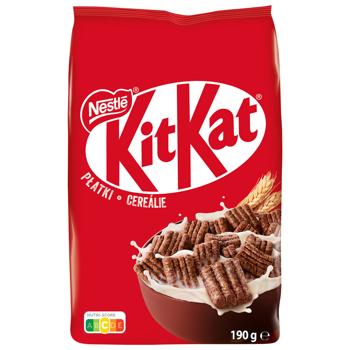 Сніданок сухий Kit Kat в глазурі з молочним шоколадом 190г