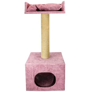 Кігтеточка з будиночком Pet Fashion Люкс 95 см - бузковий - купить, цены на MasterZoo - фото 1