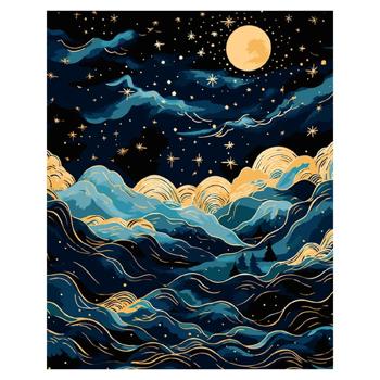 Набір для малювання Картина за номерами Гори і зорі. Абстракція - купити, ціни на Grono - фото 1