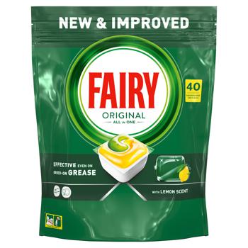 Fairy Original Lemon Dishwasher Tablets 40pcs - buy, prices for Auchan - photo 3