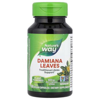 Nature's Way Damiana Leaves 600mg 100 capsules - buy, prices for Biotus - photo 1