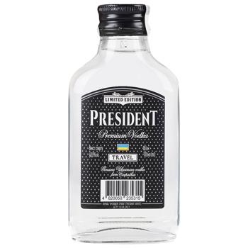 President Silver Travel Vodka 40% 100ml - buy, prices for Chudo Market - photo 1