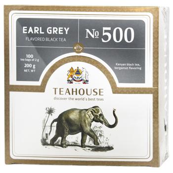 Tea Teahouse Earl grey 100pcs 200g Ukraine - buy, prices for Auchan - photo 1