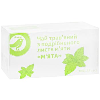 Auchan Mint Herbal Tea 1.35g*20pcs - buy, prices for Auchan - photo 3