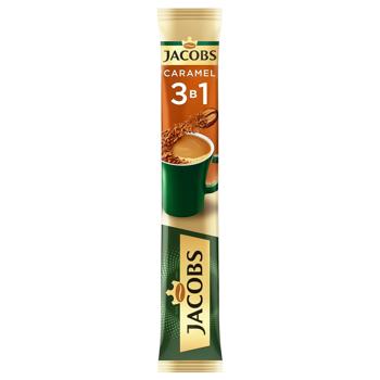 Напиток кофейный Jacobs Caramel 3в1 15г - купить, цены на Идеал - фото 1