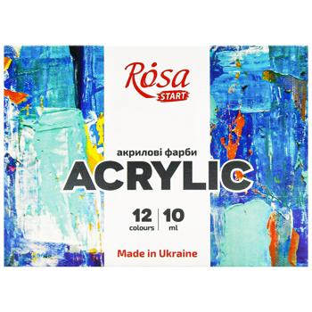 Набор акриловых красок Rosa Start Color 12 цветов - купить, цены на ULTRAMARKET - фото 2