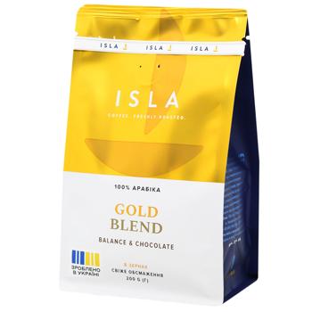 Isla Gold Blend Coffee Beans 200g - buy, prices for ULTRAMARKET - photo 1