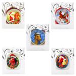 ASK Symbol of the Year Glass Christmas Ball with Pattern 8cm in Assortment