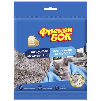 Салфетка Фрекен Бок из микрофибры для мебели и техники 35х35см - купить, цены на Auchan - фото 1