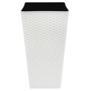 Aleana Rattan Flowerpot 22х41.5cm White Rose