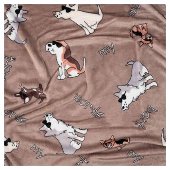 Плед Ardesto Flannel песики в окулярах 160*200см - купити, ціни на - фото 3