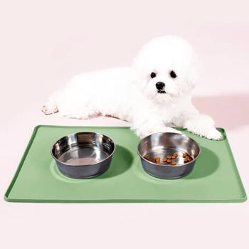 Pet Fun килимок під миски для собак 48х30х0,8 см - зелений - купити, ціни на MasterZoo - фото 4