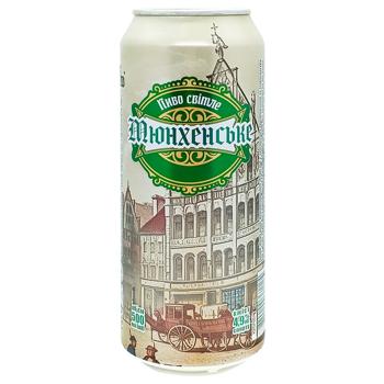 Munich Light Beer 4.9% 0.5l - buy, prices for Chudo Market - photo 1