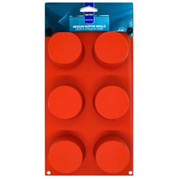 Metro Professional Silicone Medium Muffin Mould 6 cups
