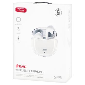 XO G16 ENC White Wireless Earphone with Dual Microphone - buy, prices for Auchan - photo 1