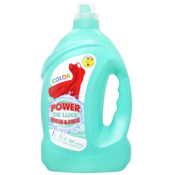 Гель для стирки Power De Luxe Color 4л