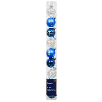 Decoris Set of Blue Christmas Tree Balls 3cm 9pcs - buy, prices for METRO - photo 1