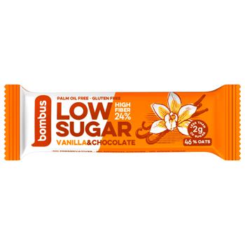 Батончик Bombus Low Sugar ваніль та шоколад 40г - купити, ціни на - фото 1