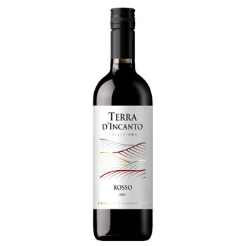 Вино Terra d'Incante Rosso красное сухое 12% 0,75л - купить, цены на Идеал - фото 1