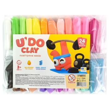 Набор для творчества Strateg UDO Clay Воздушная масса 24 цвета - купить, цены на ЕКО Маркет - фото 1
