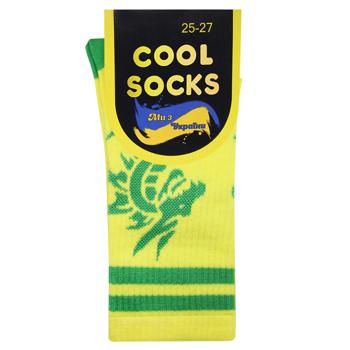 Шкарпетки Cool Socks чоловічі високі р.25-27 жовтий