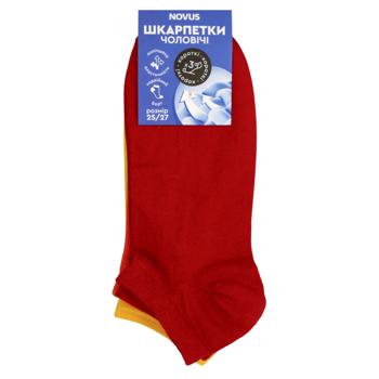 Набір шкарпеток чоловічих Novus Яскравий мікс короткі р.25-27 3 пари