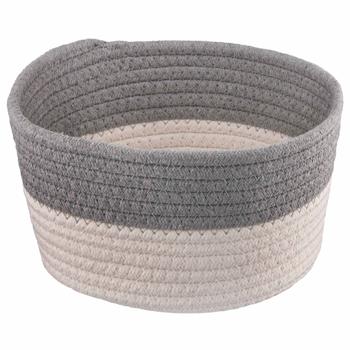 Кошик для зберігання Ardesto Vigor біло-сірий з бавовняного шпагату 3,5 - купити, ціни на ULTRAMARKET - фото 3