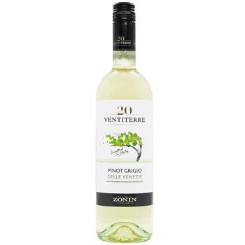 Zonin Pinot Grigio Delle Venezie White Semi-Dry Wine 12% 0.75l