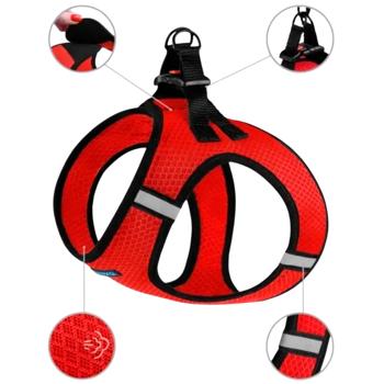 Barksi Mesh Vest Nylon Dog Harness XS 34cm Red - buy, prices for MasterZoo - photo 4