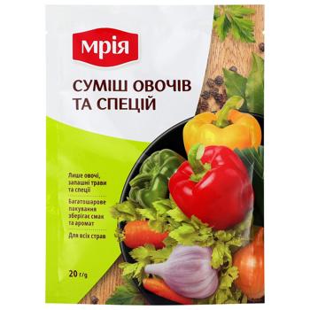 Суміш спецій Мрія Суміш овочів та спецій 20г - купити, ціни на ULTRAMARKET - фото 1