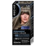 Syoss Permanent Color Cream Hair Dye №7-46 Cool Medium Blond 115ml