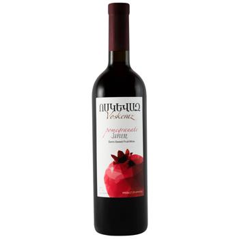 Voskevaz Pomegranate wine semi-sweet 12% 0.75l - buy, prices for Vostorg - photo 1