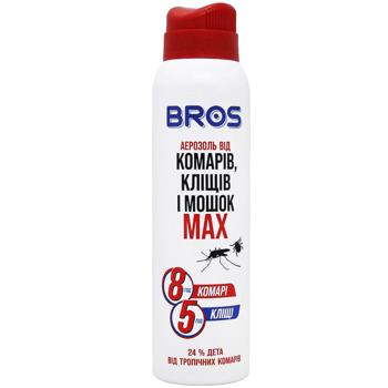 Аерозоль Bros Max від комарів і кліщів 90мл - купити, ціни на Auchan - фото 1