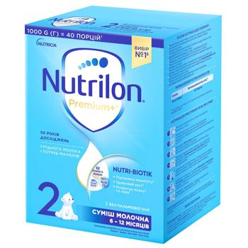 Смесь молочная сухая Nutrilon Premium+ 2 для детей с 6 месяцев 1кг - купить, цены на КОСМОС - фото 1