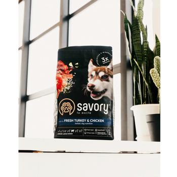 Savory Dry Food with Turkey and Chicken for Puppies of Large Breeds 12kg - buy, prices for - photo 5