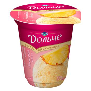 Dolce Pineapple Fusion Flavored Aerated Cottage Cheese Dessert 3.4% 170g - buy, prices for COSMOS - photo 1