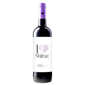 I heart Shiraz wine red semi-dry 12% 0.75l - buy, prices for Auchan - photo 1