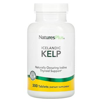 Ламінарія, Kelp, Nature's Plus, ісландська, 300 таблеток