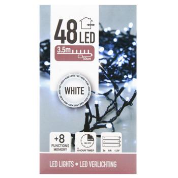 Koopman Outdoor Electric Garland 3хАА 48 LED 4.1m White - buy, prices for - photo 2