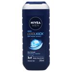 Гель для душа Nivea Men Экстримальная свежесть 3в1 с ментолом 250мл