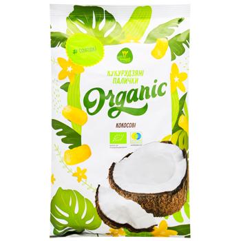 Кукурудзяні палички Екород Organic кокосові 70г