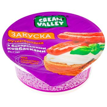 Закуска бутербродная Cream Valley с баварскими колбасками 85г