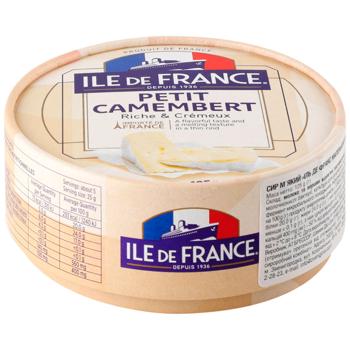 Ile de France Petit Camembert Soft Cheese 50% 125g - buy, prices for Chudo Market - photo 1
