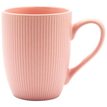 Кухоль Milika Decagon Color Pink керамічний 350мл