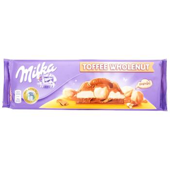 Milka Milk Chocolate with Whole Hazelnuts and Caramel 300g - buy, prices for COSMOS - photo 2